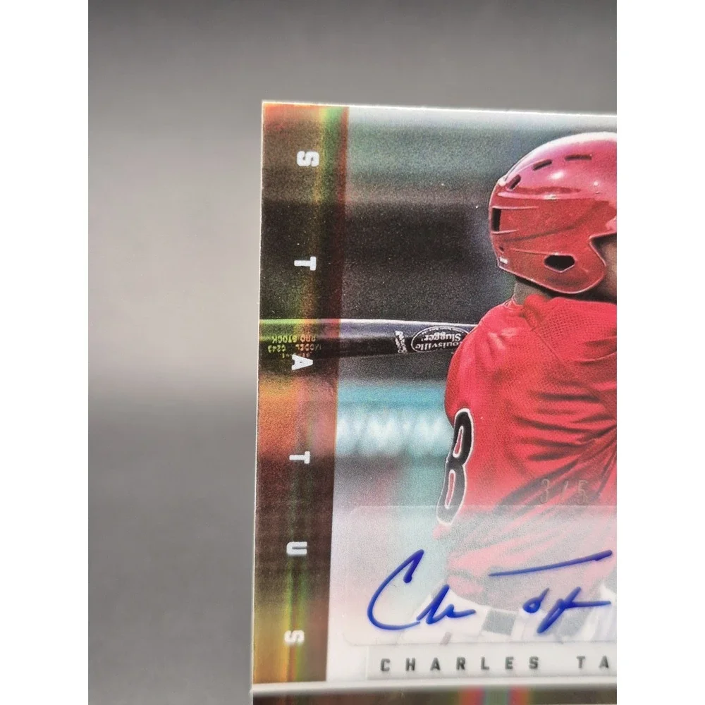 2012 Elite Extra Editoon Charles Taylor #50 Die-Cut Auto Gold /5‎ Cardinals (AU)